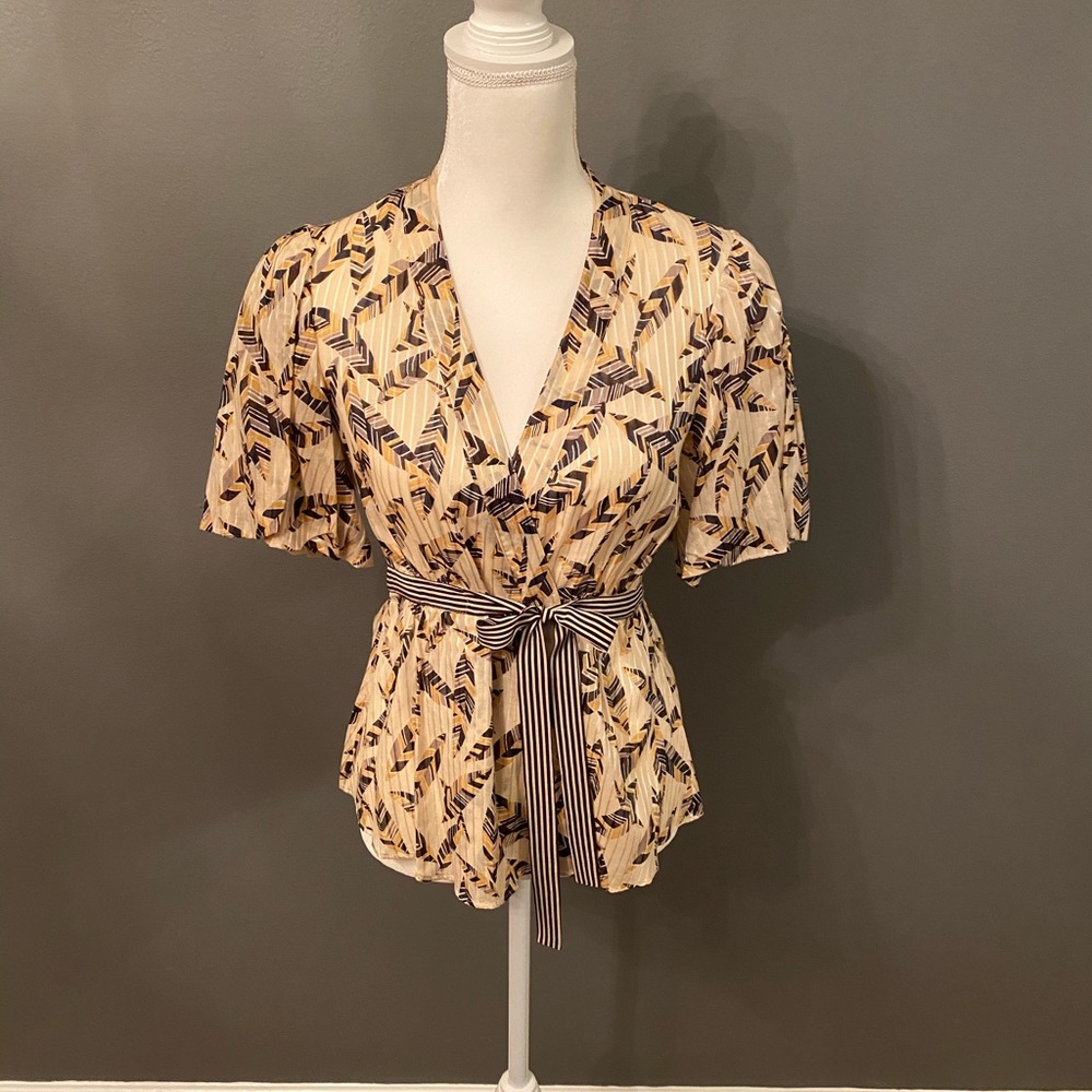 Bcbg Maxazria Print Blouse - image 1